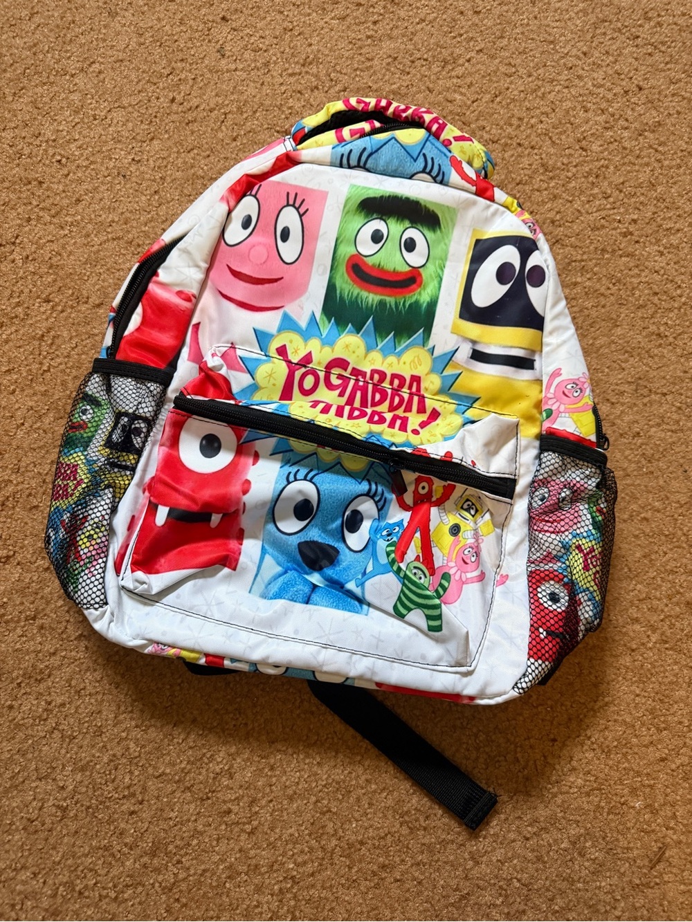 Yo Gabba Gabba! Kids Character White Multi Backpack